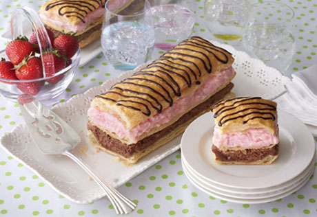 Neapolitan Ice Cream Napoleon