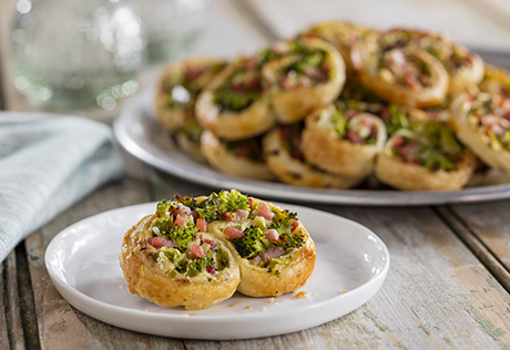 Ham & Broccoli Swirls