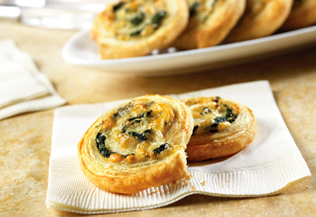 Spinach-Cheese Swirls