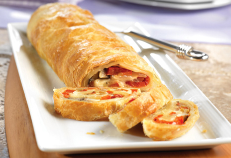 Vegetable Cheese Strudel