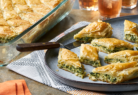 Spinach Pastry Diamonds