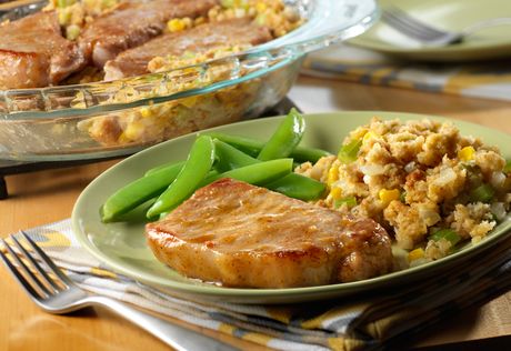 Pork & Corn Stuffing Bake