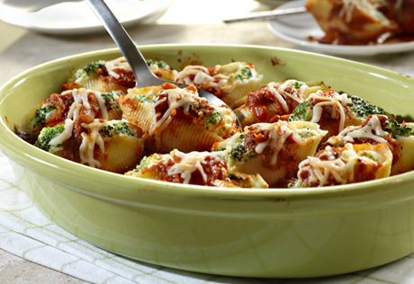 Broccoli & Cheese Stuffed Shells