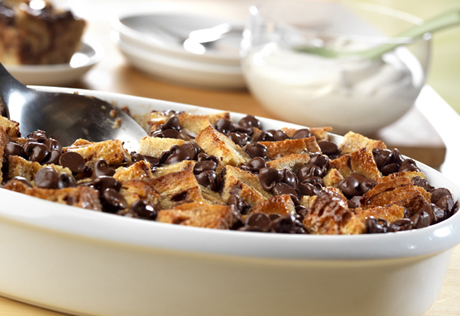 Chocolate-Cinnamon Swirl Bread Pudding