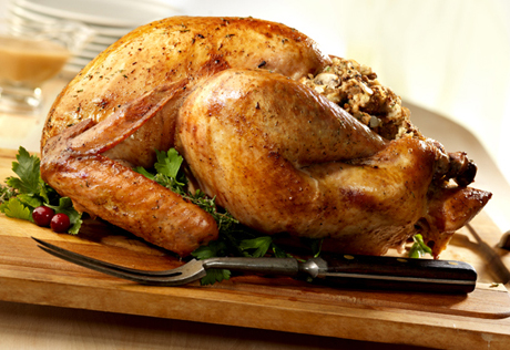 Roast Turkey with Mushroom Stuffing