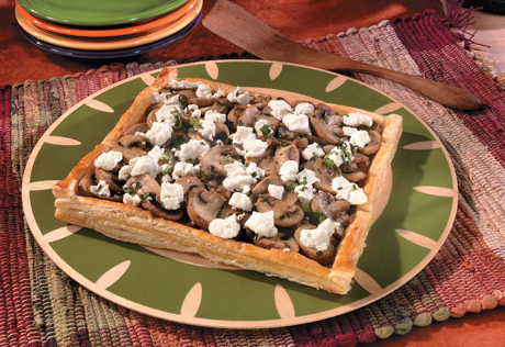 Mushroom & Goat Cheese Tart