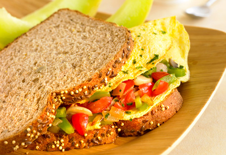 Breakfast Omelet Sandwiches