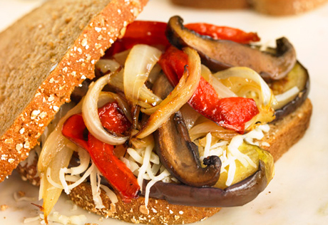 Pan-Grilled Veggie & Cheese Sandwiches