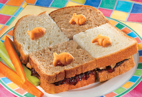 Goldfish Checkerboard Sandwich