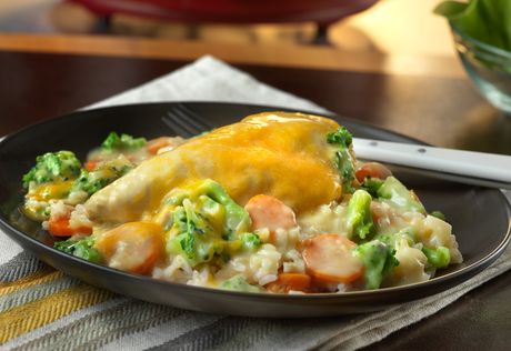 Crock Pot Cheesy Broccoli Chicken and Rice ⋆ Real Housemoms