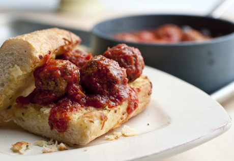 Mozzarella Meatball Sandwiches