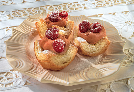 Chocolate Raspberry Mousse Tartlets