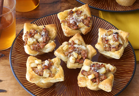 Savory Sausage Apple Tarts