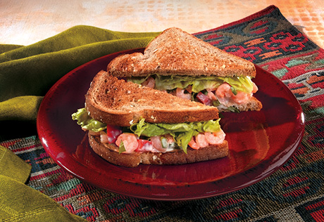 Mexican Shrimp Salad Sandwiches