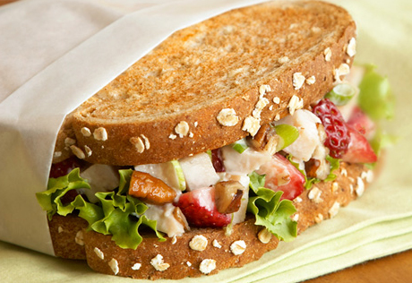 Balsamic Berry and Turkey Salad Sandwiches