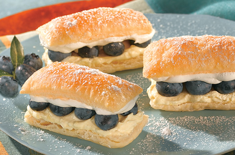 Lemon Blueberry Petite Napoleons