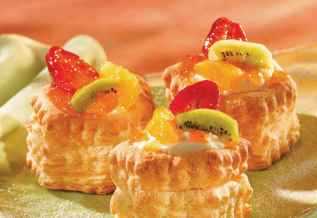 Pastry Shells with Fruit & Orange Cream