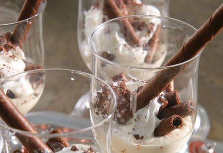 Chocolate Espresso Pirouette Parfaits