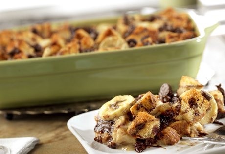 Banana Swirl Bread Pudding