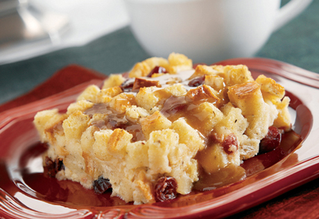 Cranberry Apple Bread Pudding