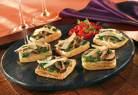 Wild Mushroom & Baby Arugula Bruschetta