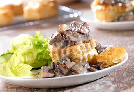 Wild Mushroom Ragoût in Puff Pastry Shells