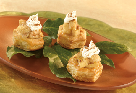 Petite Bananas Foster Pastry Cups