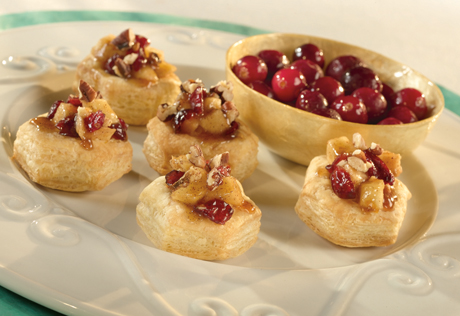 Mini Caramelized Apple & Cranberry Gratin Cups