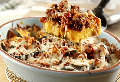 Polenta Sausage Bake