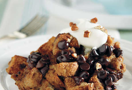 Slow-Cooked Chocolate Cappuccino Bread Pudding