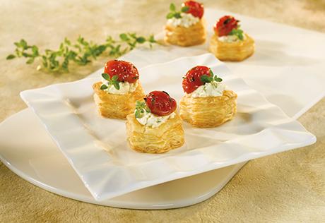 Herbed Cheese & Roasted Tomato Cups