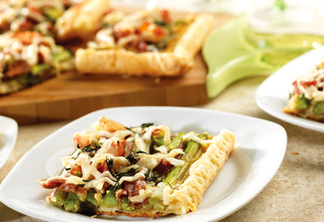 Asparagus, Prosciutto and Fontina Tart