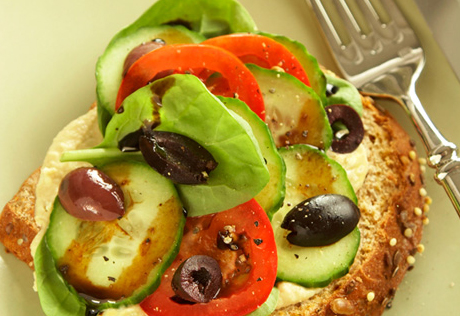 Open-Faced Mediterranean Sandwiches