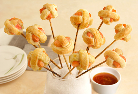 Citrus Salmon Lollipuffs