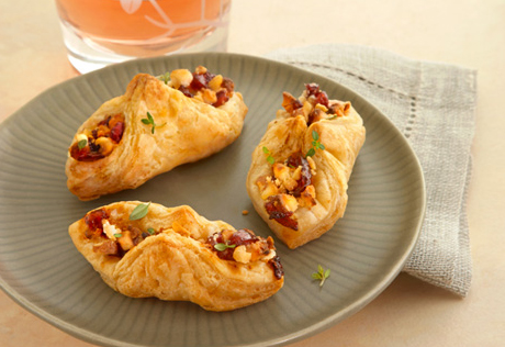 Goat Cheese, Cranberry Chutney & Toasted Walnut Envelopes