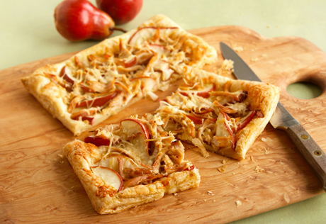 Chicken, Asiago & Pear Tart