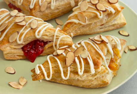 White Chocolate-Almond Turnovers