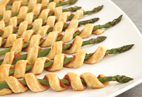 Prosciutto Asparagus Spirals