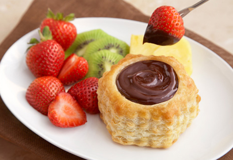 Chocolate Fondue Shells