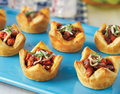 Eggplant Parmesan Tartlets