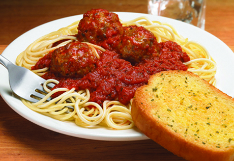 Meatballs with Spaghetti & Texas Toast