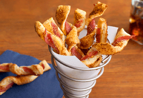 Brown Sugar & Bacon Puff Twists