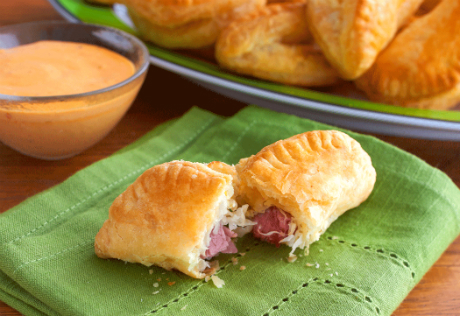 Reuben Puff Empanadas