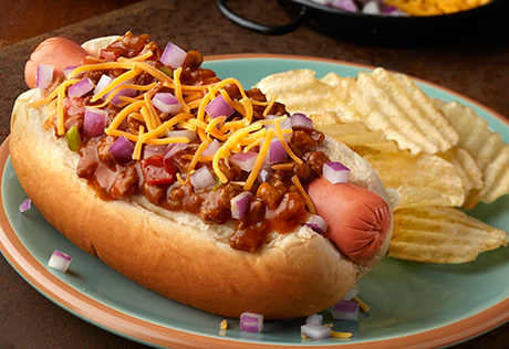 Image result for chili dog