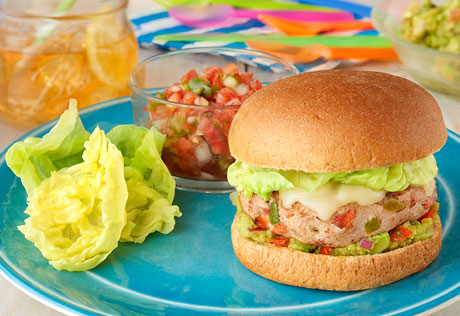 California Turkey Burgers with Guacamole