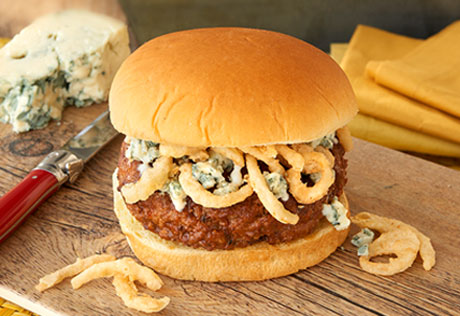 Blue Cheese Steakhouse Burgers