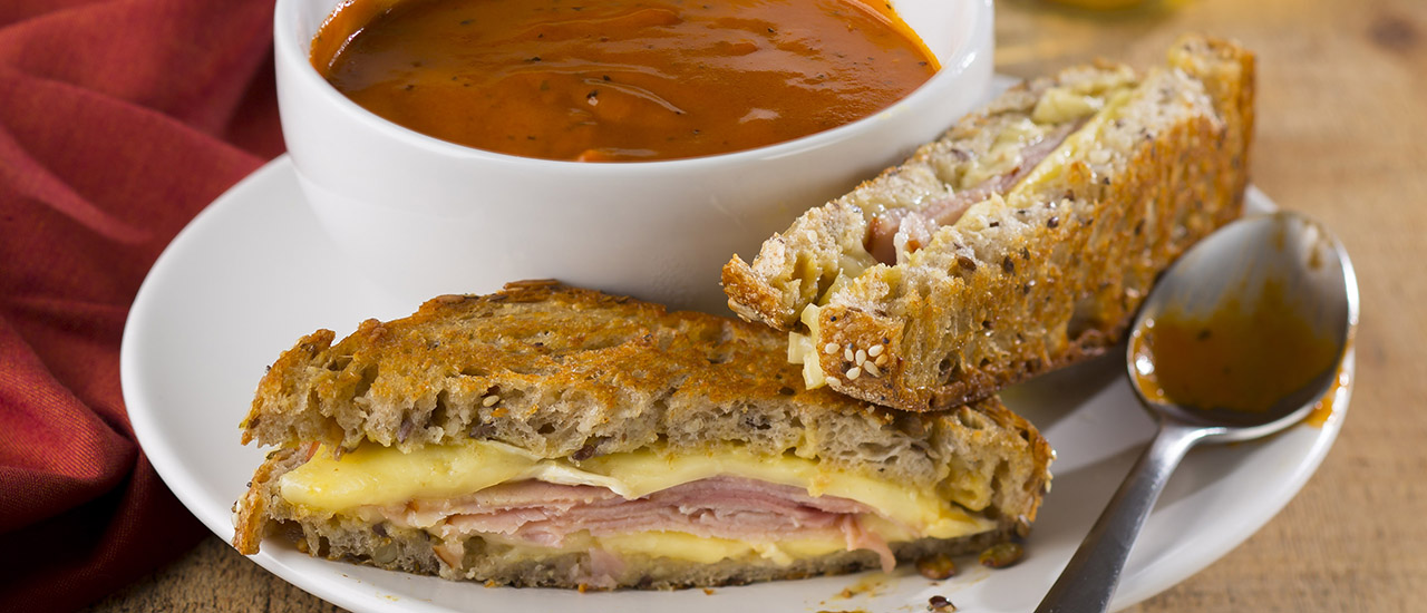 Honey Ham & Brie Grilled Cheese