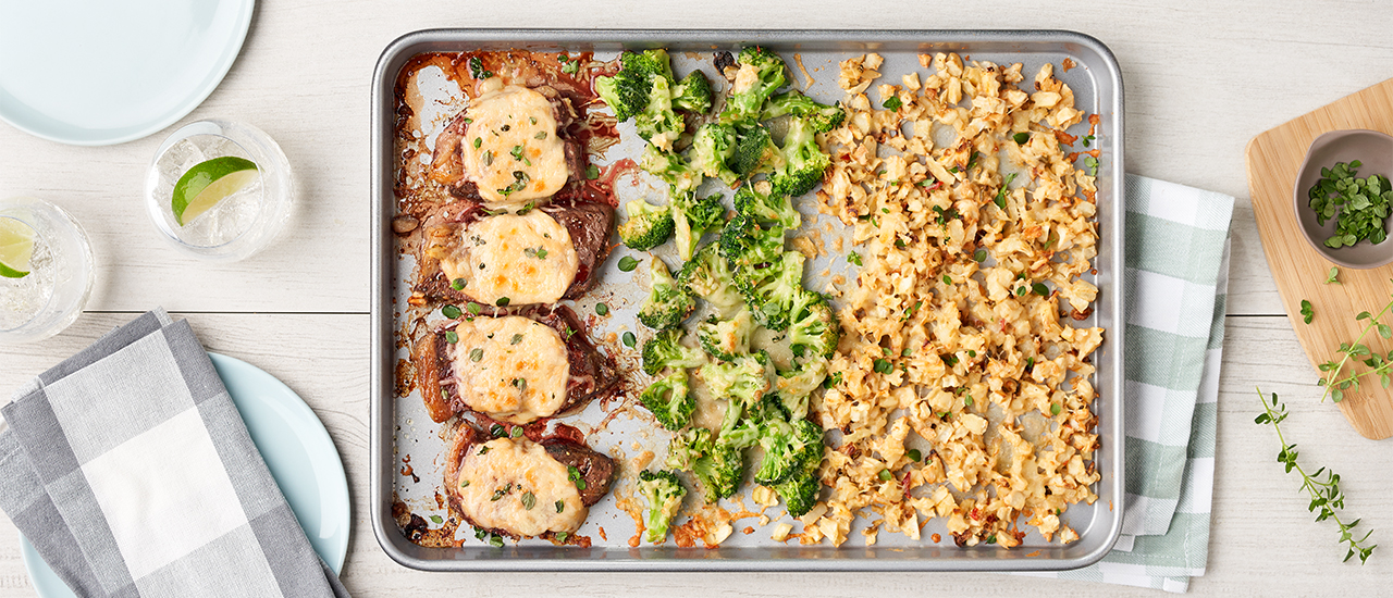 Steak Sheet Pan Dinner - one pan! Recipe - Rachel Cooks®