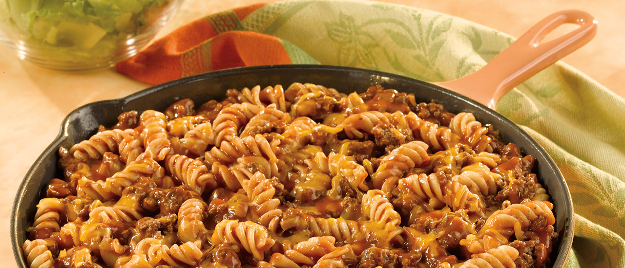 Beefy Pasta Skillet Campbell S Kitchen