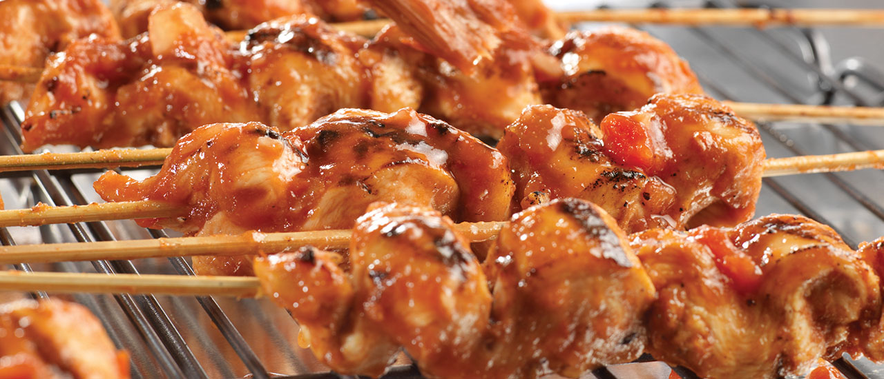 Garlic & Lime Grilled Chicken Skewers